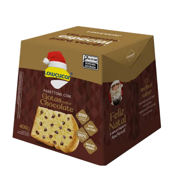 PANETTONE CHOCOLATE LOWÇUCAR ZERO LACTOSE 400G