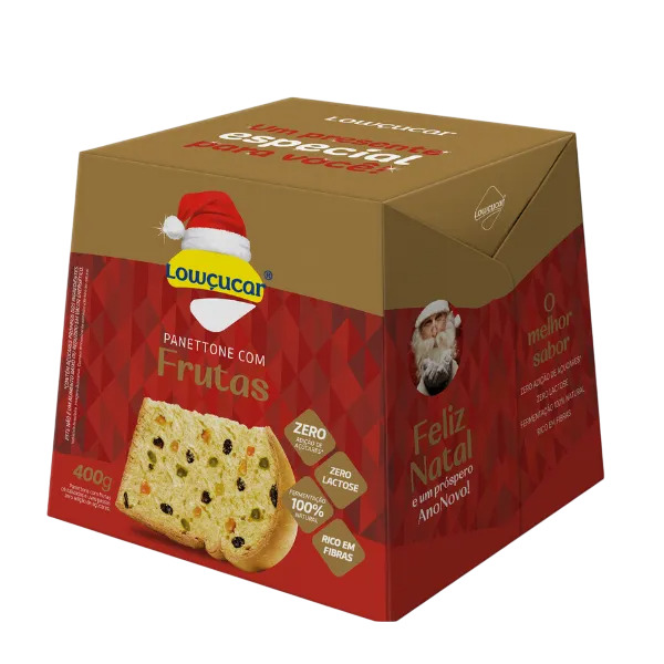 PANETTONE COM FRUTAS LOWÇUCAR ZERO LACTOSE 400G