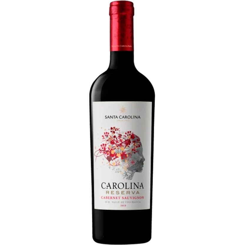 VINHO TINTO CHILENO SANTA CAROLINA RESERVA CABERNET SAUVIGNON 750ML