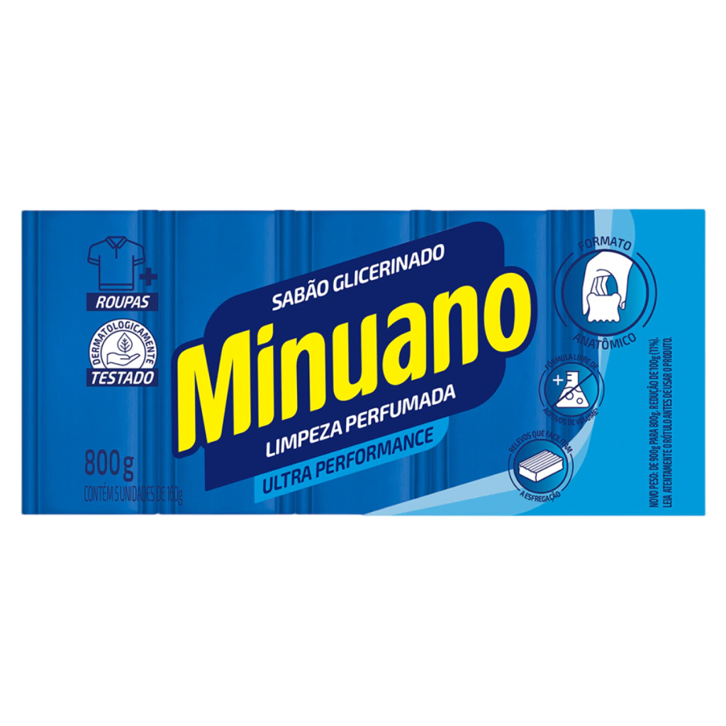 SABÃO BARRA MINUANO AZUL 800G