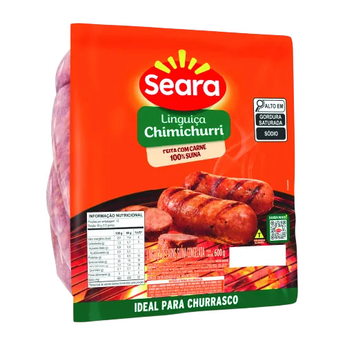 LINGUIÇA CHIMICHURRI SEARA PACOTE 600G