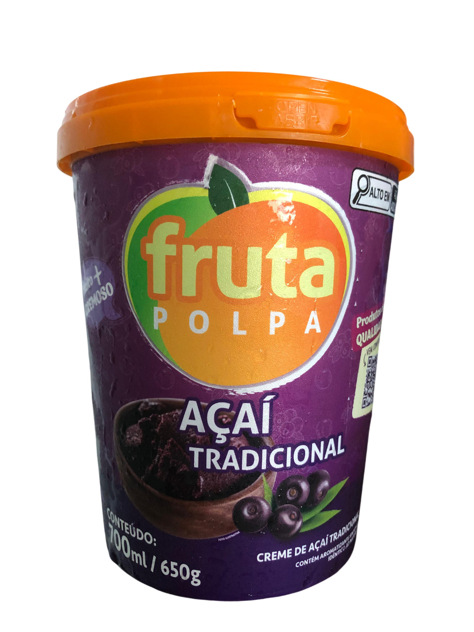 AÇAÍ TRADICIONAL FRUTA POLPA 650G