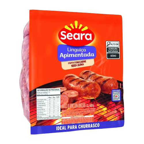 LINGUIÇA APIMENTADA SEARA PACOTE 600G