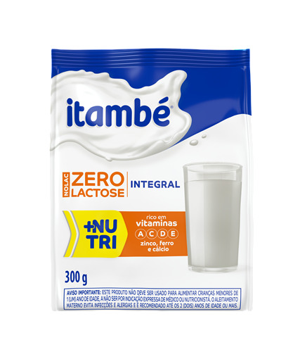 LEITE EM PÓ NOLAC ZERO LACTOSE ITAMBÉ 300G
