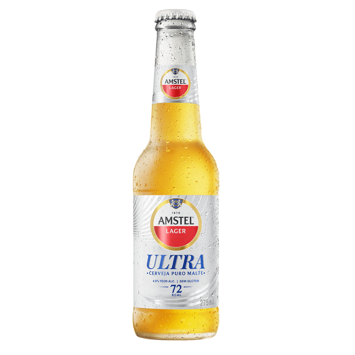 CERVEJA AMSTEL ULTRA SEM GLUTEN LONG NECK 275ML