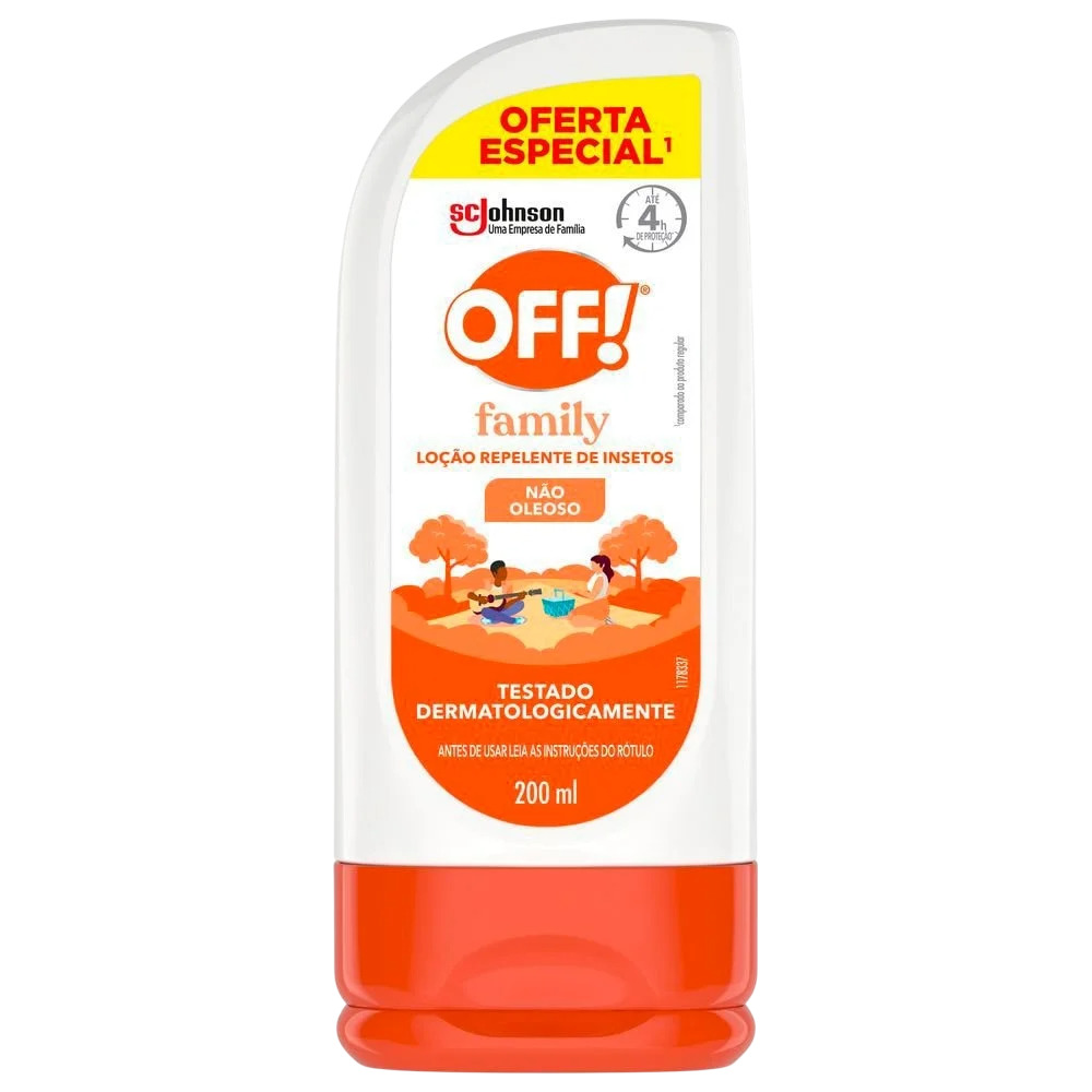 REPELENTE OFF LOÇÃO FAMILY 200ML OFERTA ESPECIAL
