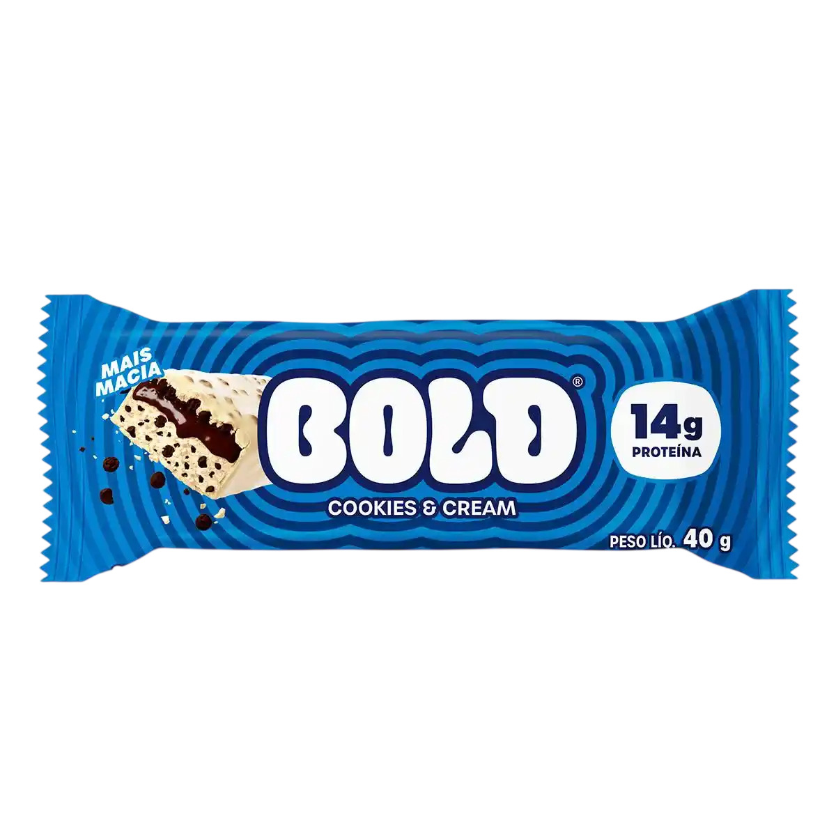 BARRA BOLD TUBE COOKIES CREAM 14G PROTEÍNA 40G