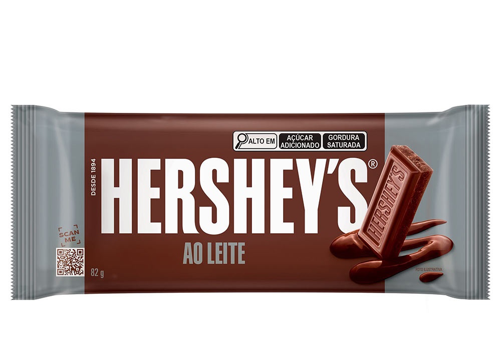 BARRA CHOCOLATE HERSHEYS AO LEITE 82G