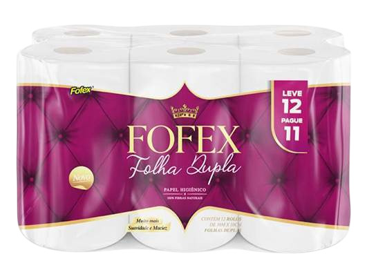 PAPEL HIGIÊNICO FOFEX FOLHA DUPLA LEVE 12 PAGUE 11