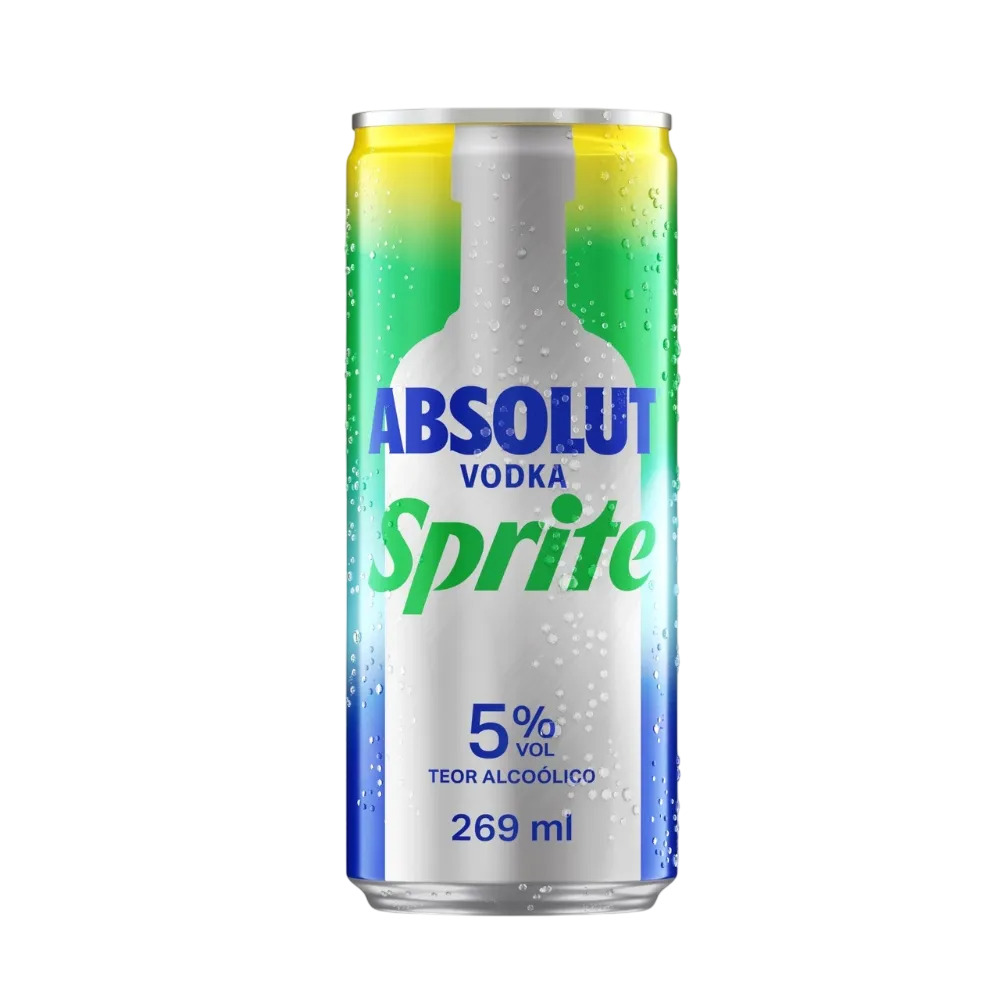 BEBIDA MISTA ABSOLUT VODKA SPRITE LATA 269ML