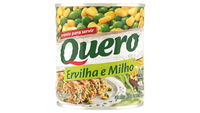 ERVILHA E MILHO QUERO LATA 170G