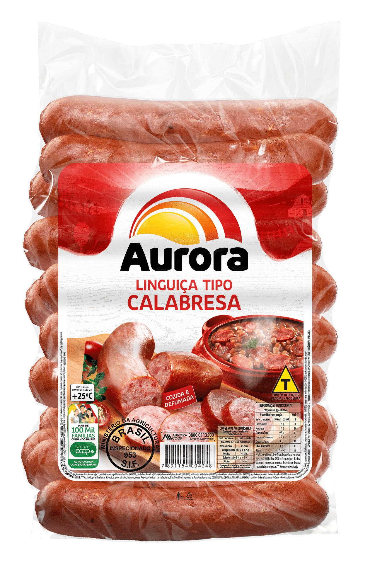 LINGUIÇA TIPO CALABRESA AURORA