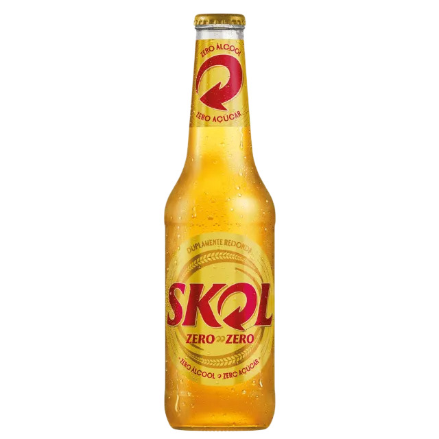 CERVEJA SKOL ZERO ALCOOL LONG NECK 330ML