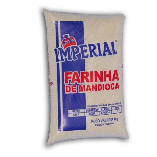 FARINHA DE MANDIOCA BRANCA IMPERIAL 1KG