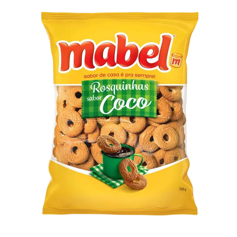 BISCOITO ROSQUINHA COCO MABEL 600G