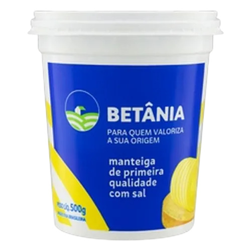 MANTEIGA COM SAL BETANIA 500G