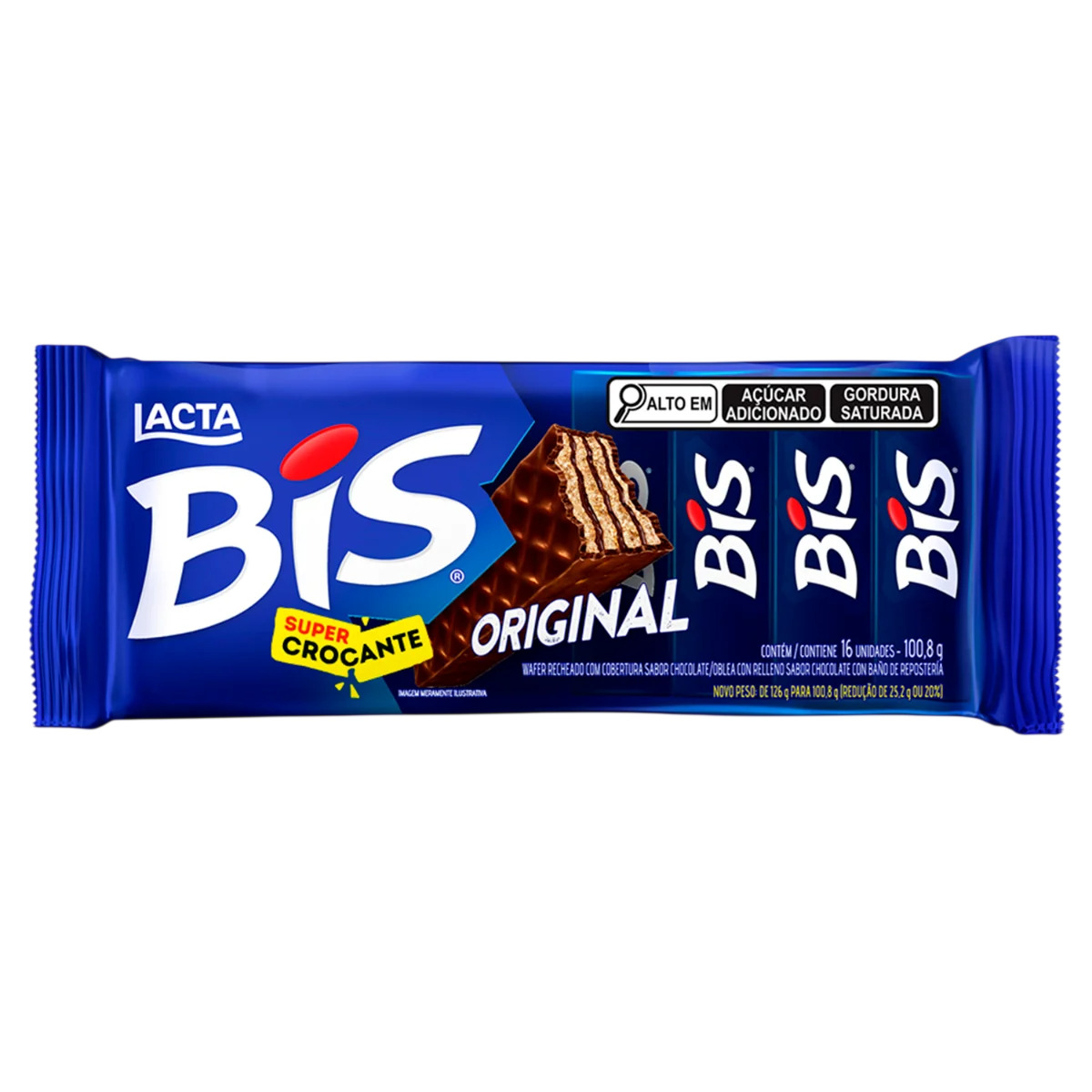 BIS AO LEITE LACTA 63G