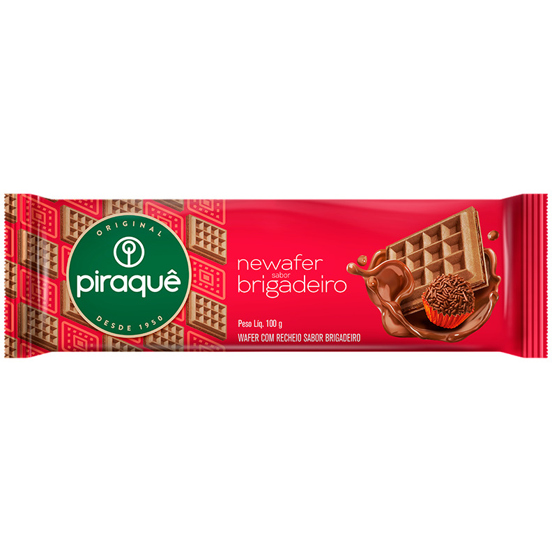 BISCOITO NEWAFER BRIGADEIRO PIRAQUÊ 100G