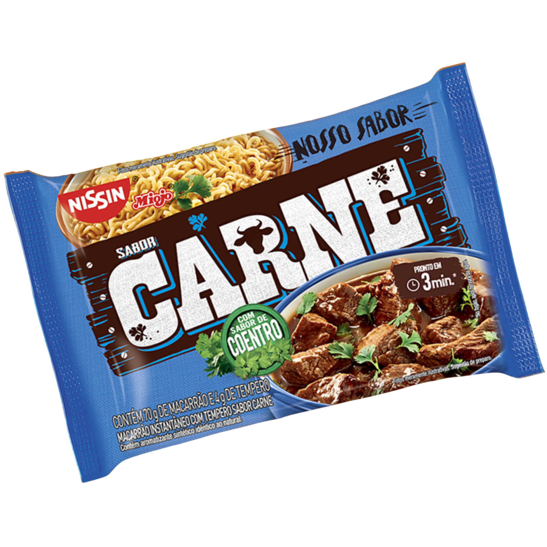 NISSIN LÁMEN NOSSO SABOR CARNE 74G