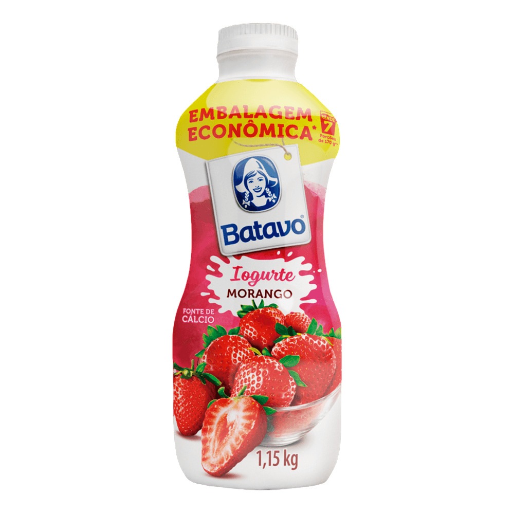 IOGURTE LÍQUIDO MORANGO BATAVO 1,15KG