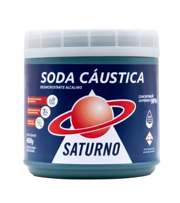 SODA CÁUSTICA SATURNO POTE 450G