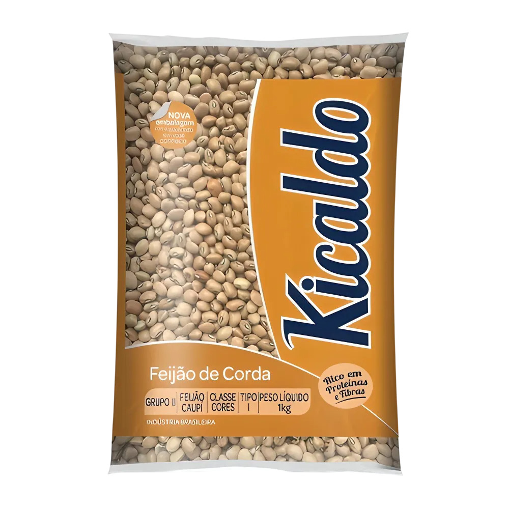 FEIJÃO CORDA KICALDO TIPO1 PACOTE 1KG