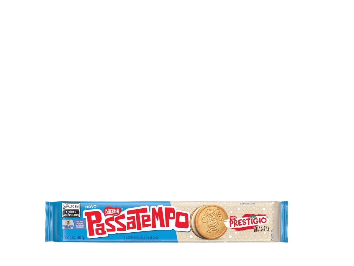 BISCOITO PASSATEMPO RECHEADO PRESTÍGIO 90G