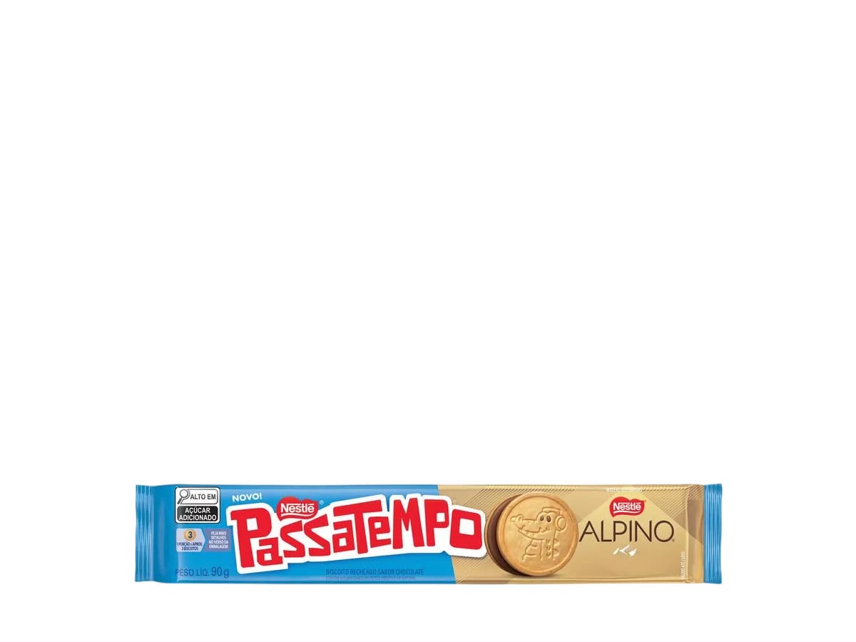 BISCOITO PASSATEMPO RECHEADO ALPINO 90G
