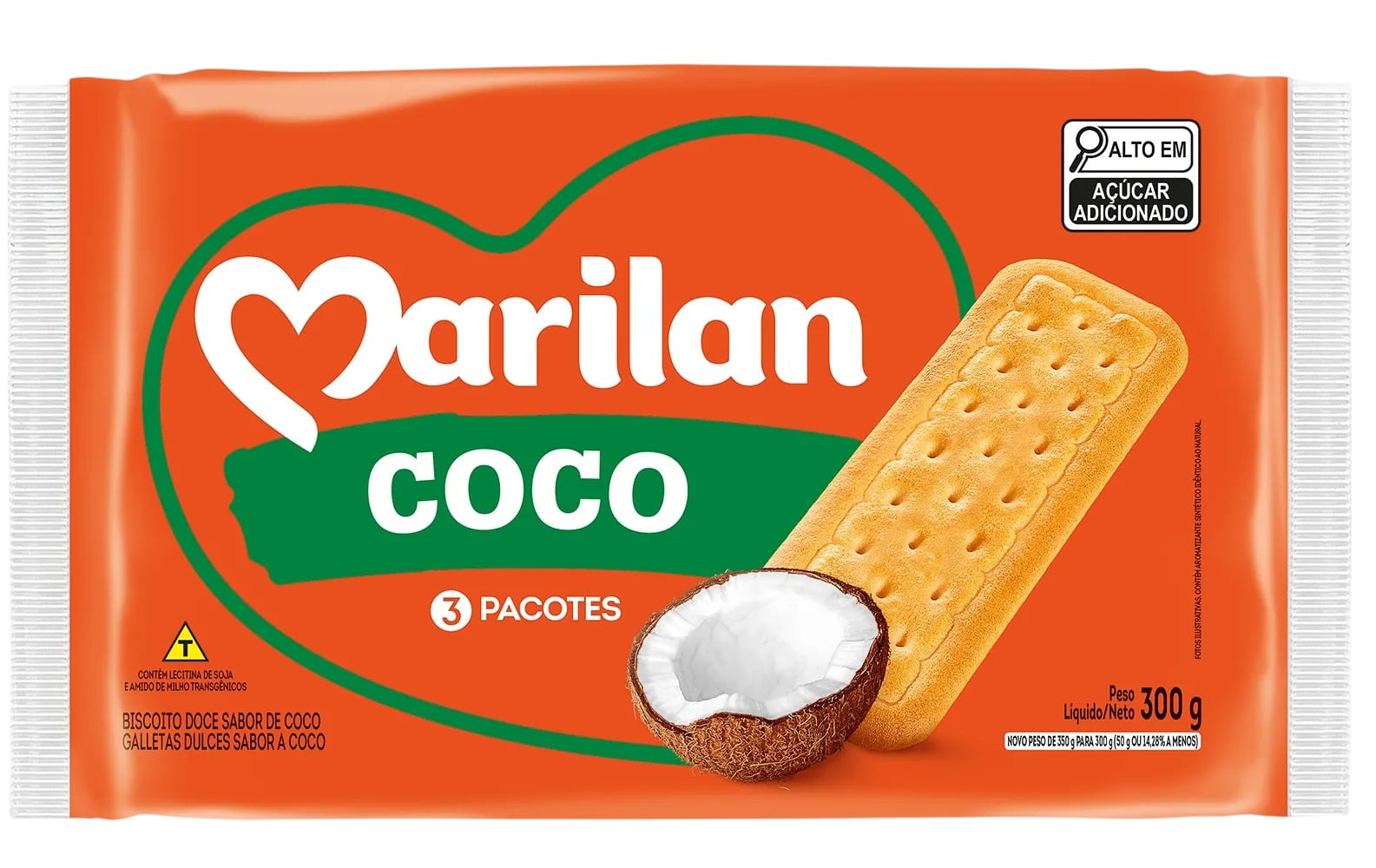 BISCOITO MARILAN COCO 300G