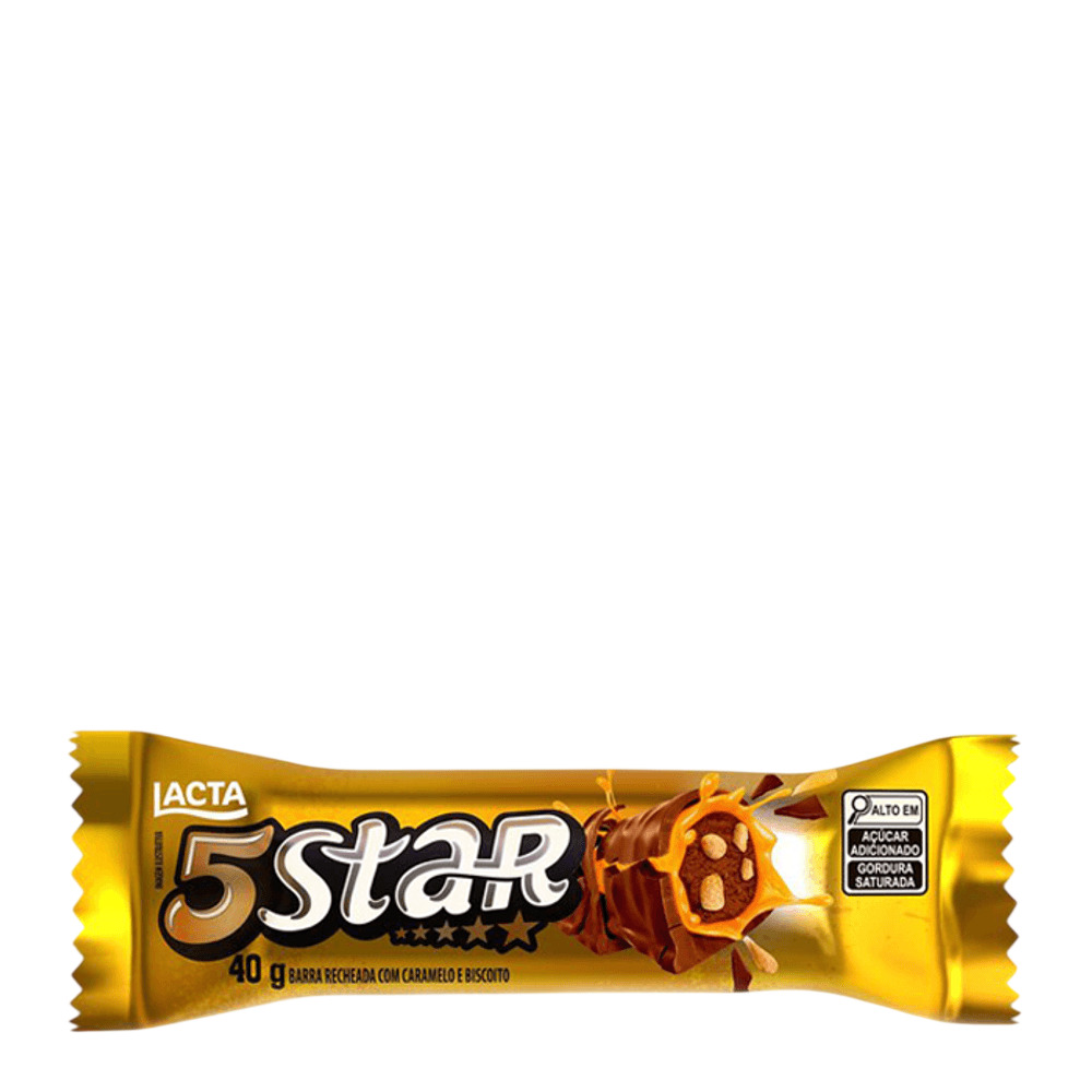 CHOCOLATE RECHEADO 5 STAR LACTA 40G